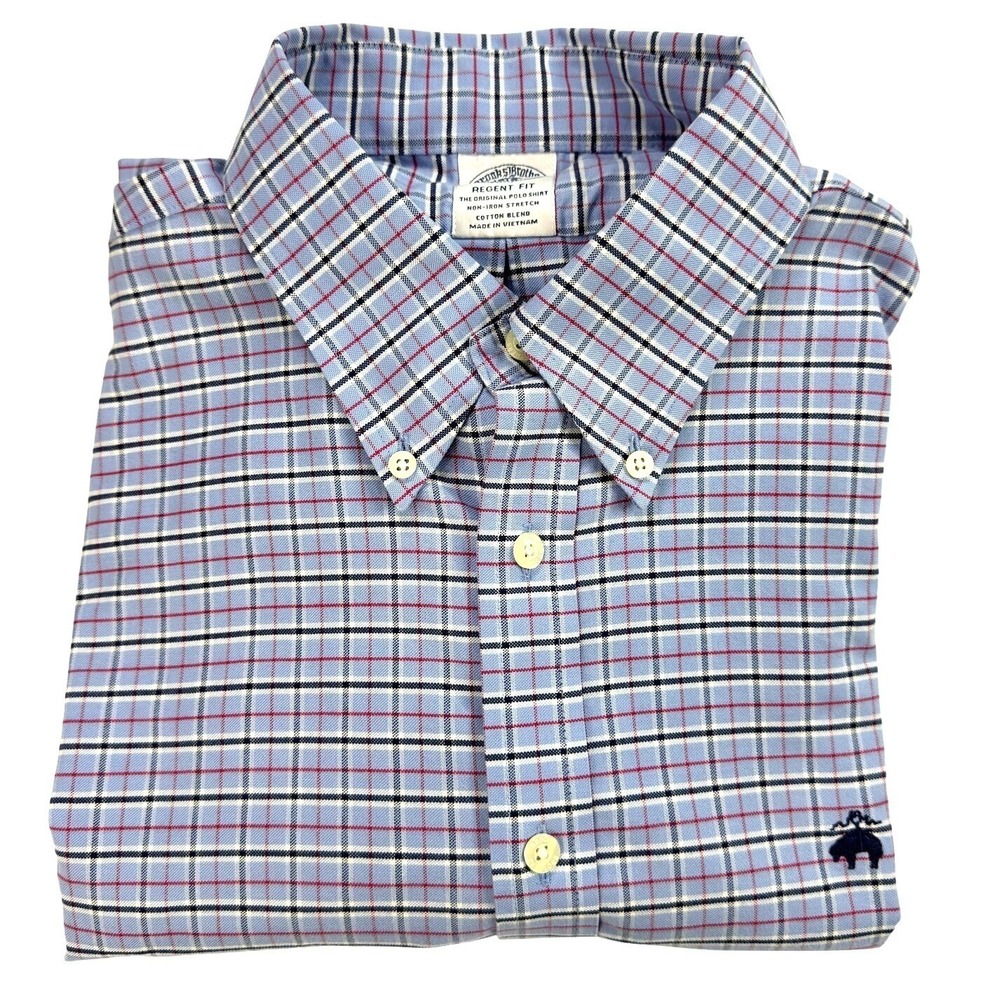 Brooks Brothers Regent Fit Shirt Mens Size L Oxford‎ Button Down Long Sleeve